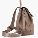 Mia | Modern Leather Backpack with Striped Strap Detail Aurora-Bags