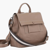 Mia | Modern Leather Backpack with Striped Strap Detail Aurora-Bags