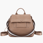 Mia | Modern Leather Backpack with Striped Strap Detail Aurora-Bags