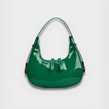 Lumi | Patent Leather Mini Hobo Bag – Glossy Finish & Curved Silhouette