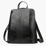 Natalie | Sophisticated Croc-Embossed Leather Backpack Aurora-Bags