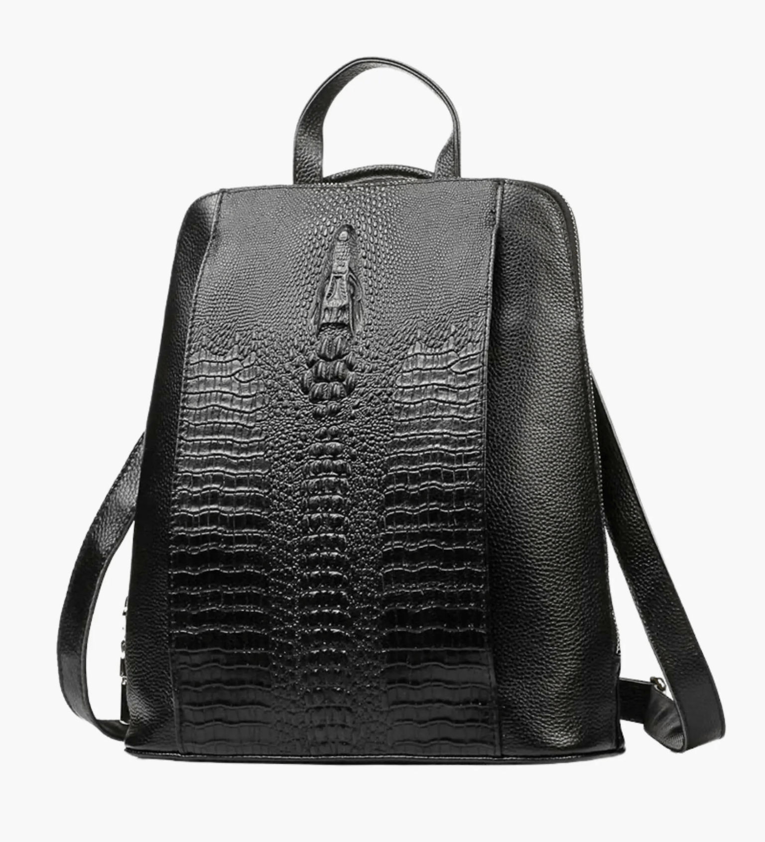 Natalie | Sophisticated Croc-Embossed Leather Backpack Aurora-Bags