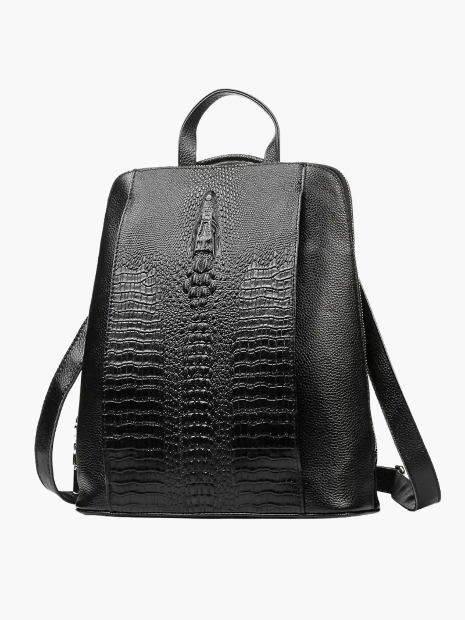 Natalie | Sophisticated Croc-Embossed Leather Backpack Aurora-Bags