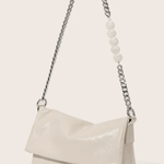 Noelle | Sleek Shoulder Bag with Chain and Pearl Detail Aurora-Bags