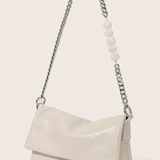 Noelle | Sleek Shoulder Bag with Chain and Pearl Detail Aurora-Bags