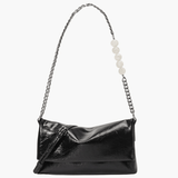 Noelle | Sleek Shoulder Bag with Chain and Pearl Detail Aurora-Bags