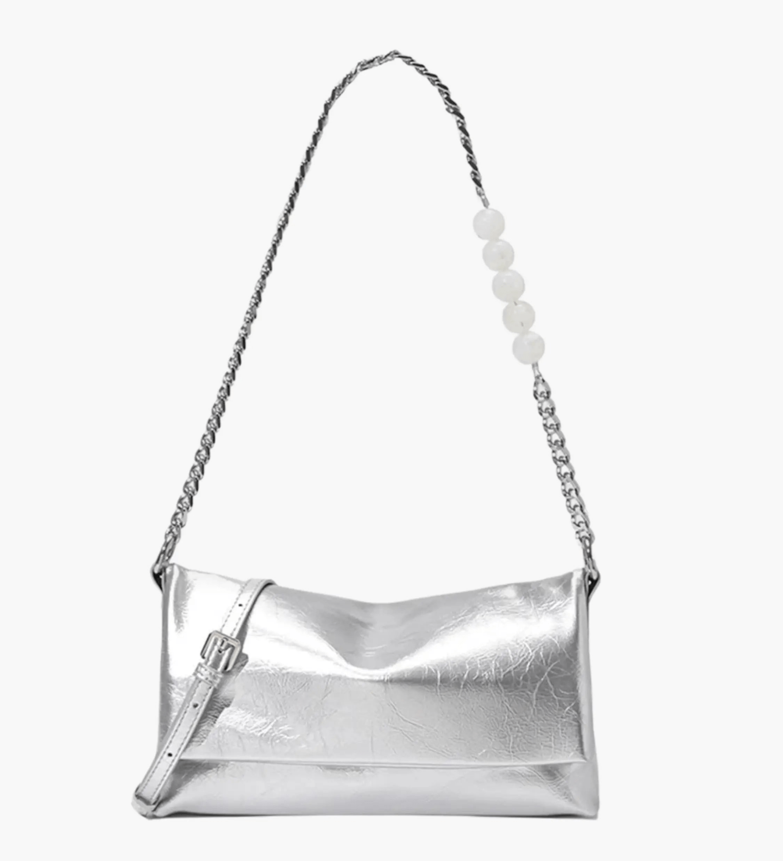 Noelle | Sleek Shoulder Bag with Chain and Pearl Detail Aurora-Bags