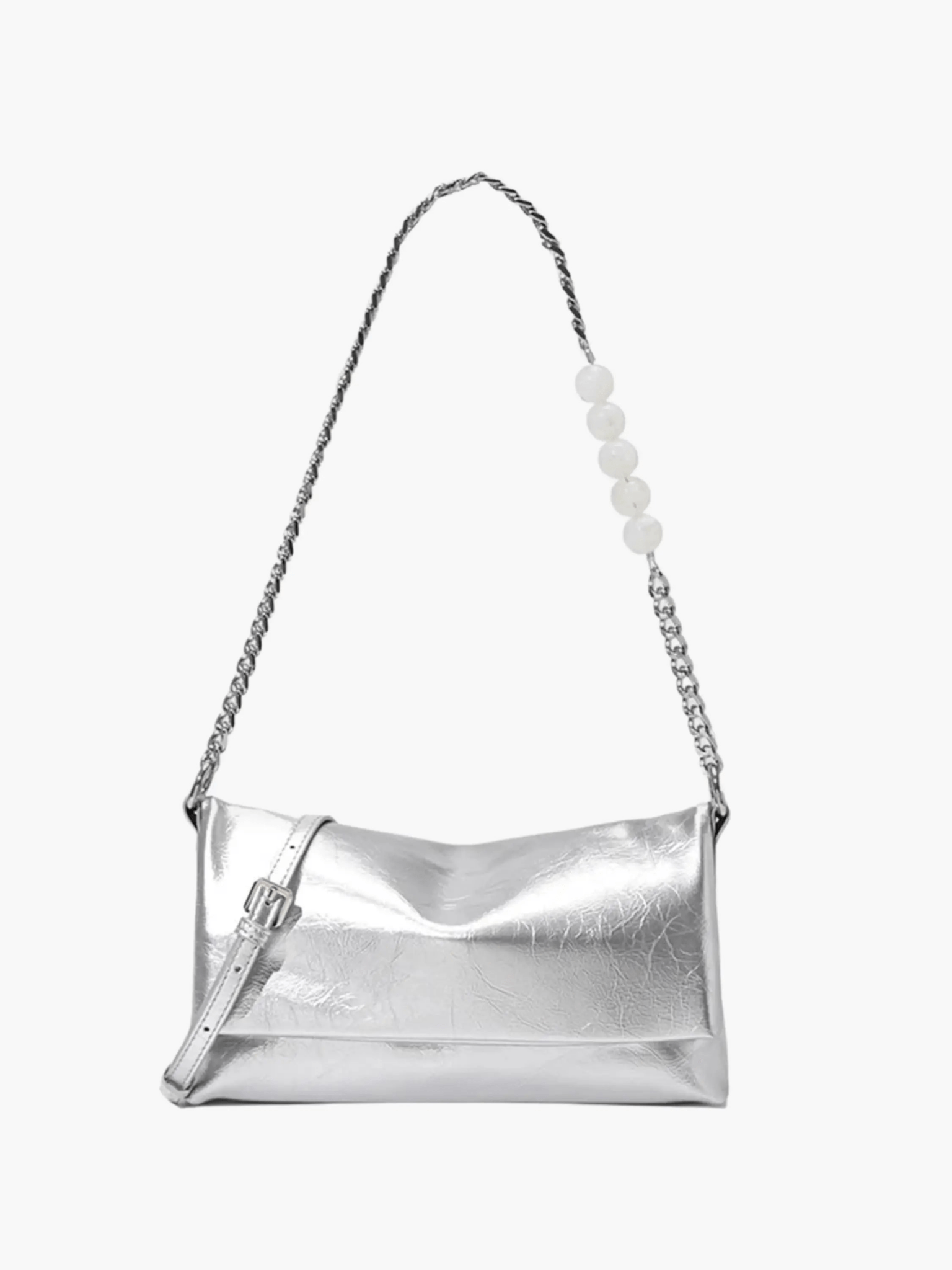 Noelle | Sleek Shoulder Bag with Chain and Pearl Detail Aurora-Bags