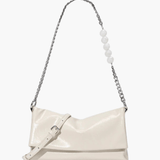 Noelle | Sleek Shoulder Bag with Chain and Pearl Detail Aurora-Bags