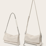 Noelle | Sleek Shoulder Bag with Chain and Pearl Detail Aurora-Bags