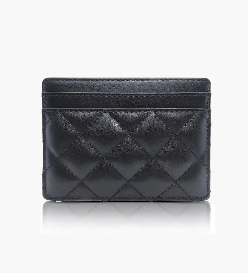 Quilted Minimalist Card Holder Aurora-Bags