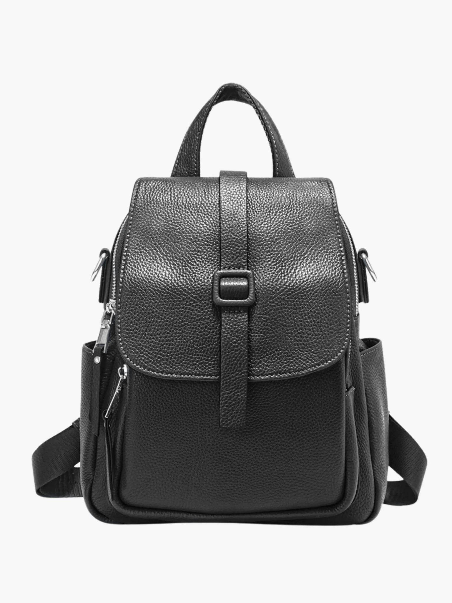 Nova | Compact Leather Backpack with Structured Design Aurora-Bags