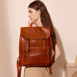 Meliora | Vintage Brown Leather Backpack – Classic, Durable & Stylish