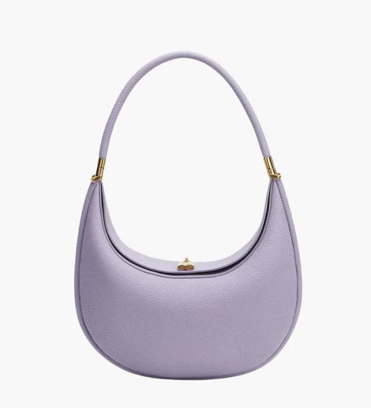 Olivia | Curved Leather Shoulder Bag Aurora-Bags