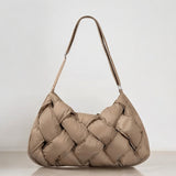 Olivia |  Quilted Shoulder Bag – Modern & Minimalist Woven Design