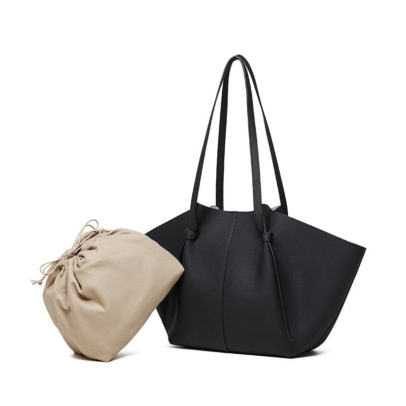 Olivia | Soft Leather Tote – Effortless Chic in Black - from Aurora-Bags for sale at Aurora-Bags