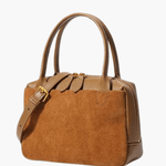 Olivia | Suede and Leather Handbag Feylen.com