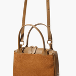 Olivia | Suede and Leather Handbag Feylen.com