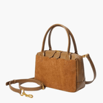 Olivia | Suede and Leather Handbag Feylen.com