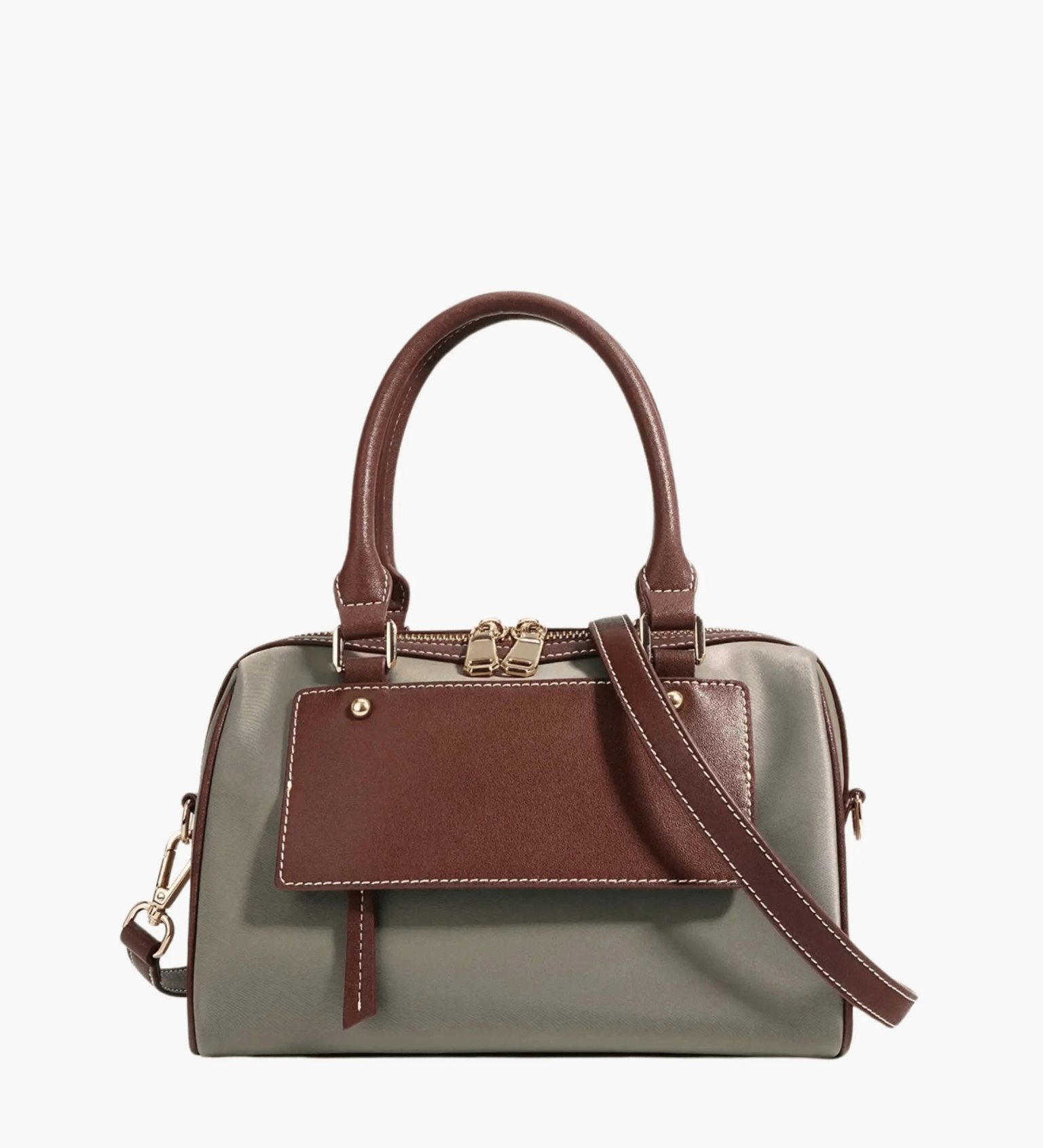 Ava | Luxe Oxford Handtas van Echt Leer met Schouderriem Aurora-Bags