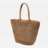 Solea Classic Straw Tote – Handwoven Market Bag