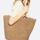 Solea Classic Straw Tote – Handwoven Market Bag