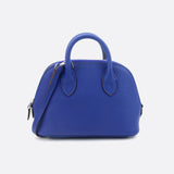 Aurora Dome Mini Handbag – Pebbled Top-Handle Bag with Detachable Strap