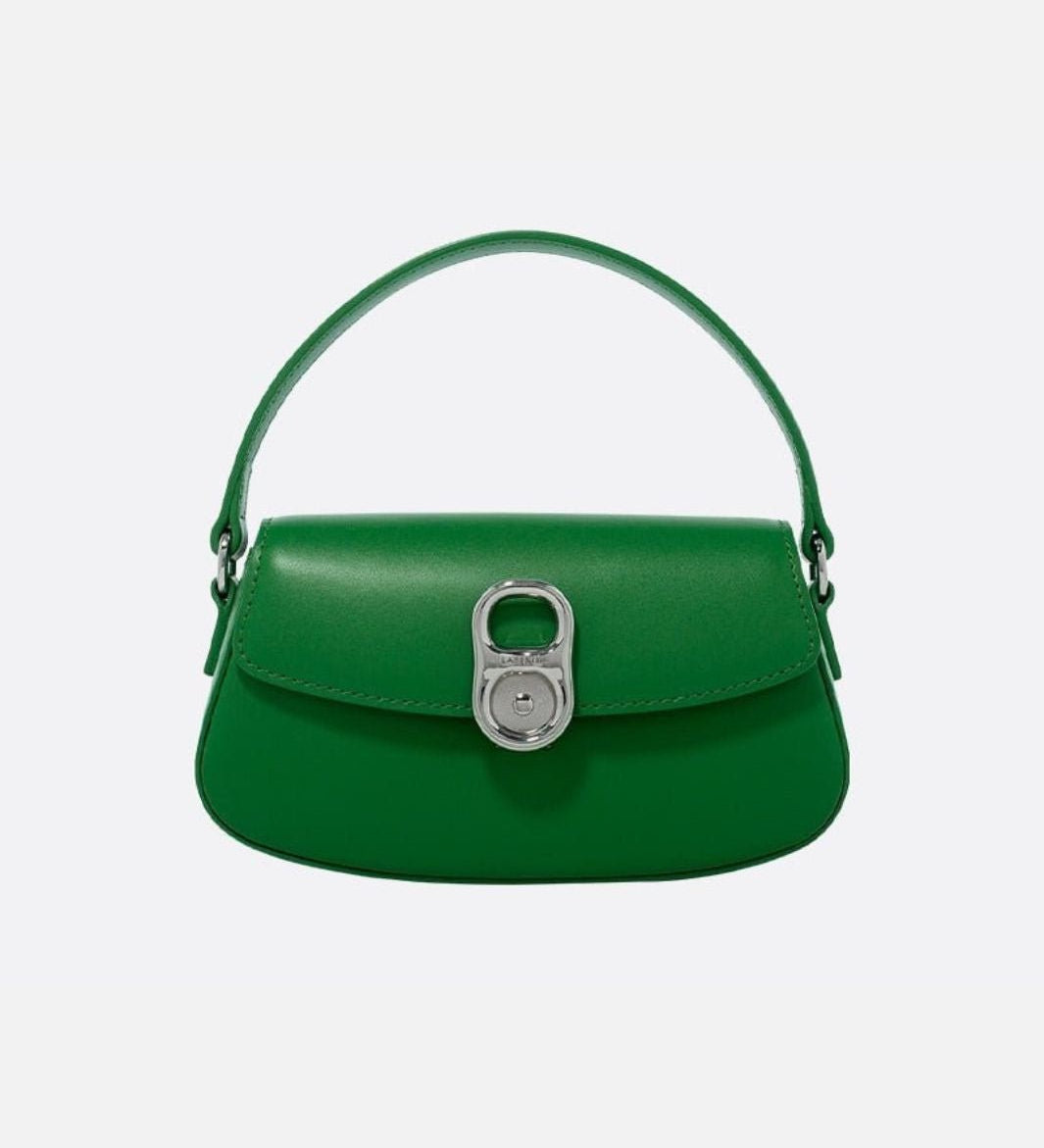 Aurora Mini Flap Bag – Statement Handbag with Gold Pop-Tab Clasp
