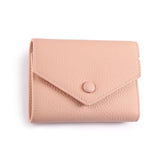 Emma | Orange Pebbled Leather Mini Wallet – Chic & Compact