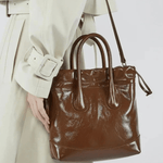 Polly | Glossy Drawstring Tote Bag Aurora-Bags