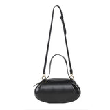 Guinevere | Sculpted Brown Leather Shoulder Bag – Modern Elegance & Artistic Sophistication