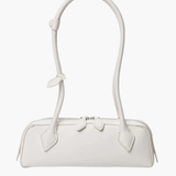 Puck | Minimalist White Rectangular Shoulder Bag Aurora-Bags