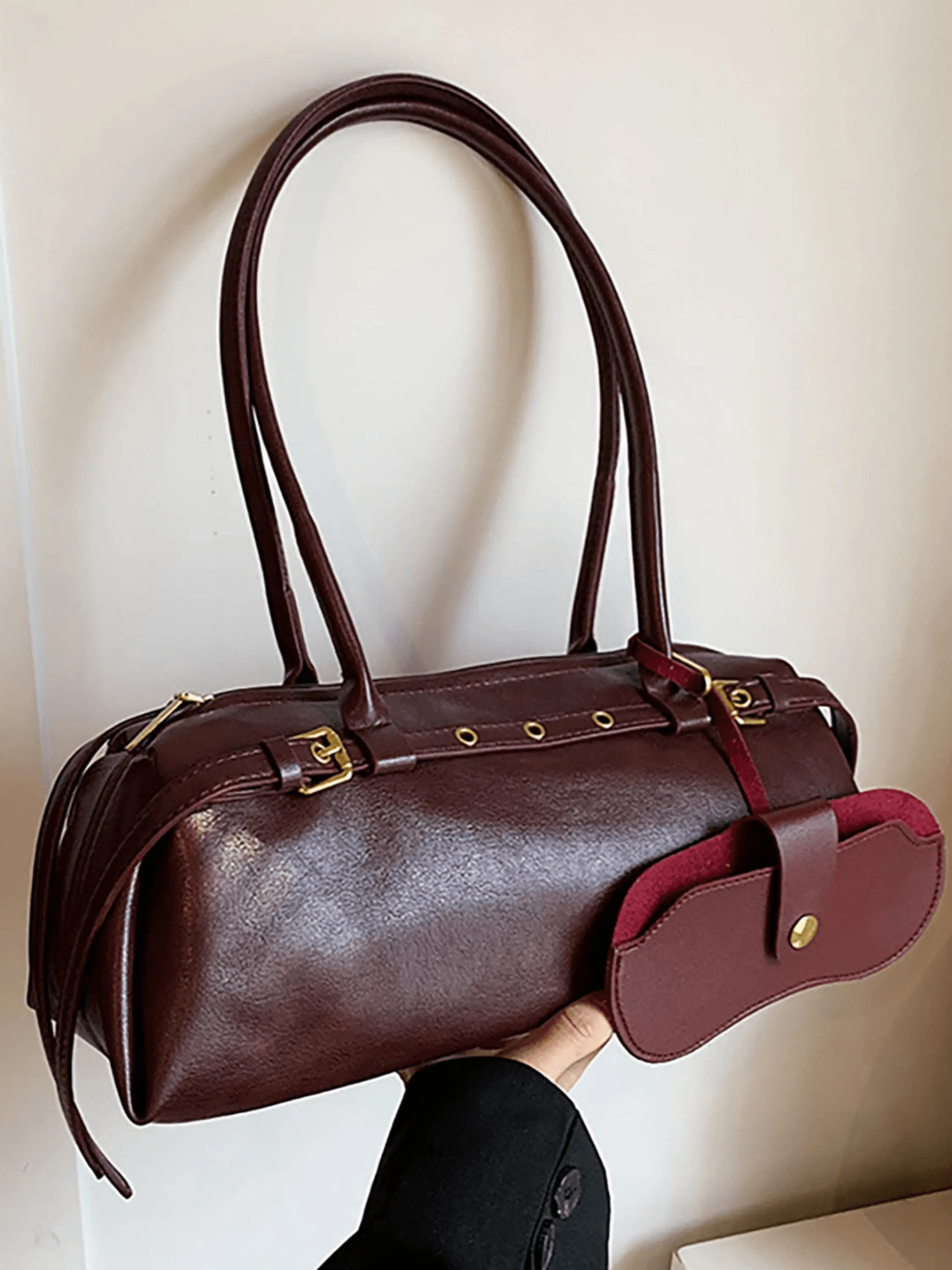 Raya | Elegant Barrel Handbag - Aurora-Bags