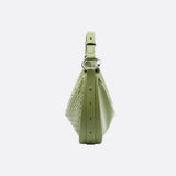 Arden Woven Crescent Bag – Genuine Leather Shoulder Bag
