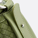Arden Woven Crescent Bag – Genuine Leather Shoulder Bag
