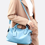 Elegant Leather Satchel Bag – Versatile Handbag with Detachable Strap