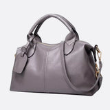 Elegant Leather Satchel Bag – Versatile Handbag with Detachable Strap
