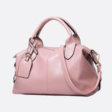 Elegant Leather Satchel Bag – Versatile Handbag with Detachable Strap