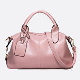 Elegant Leather Satchel Bag – Versatile Handbag with Detachable Strap
