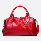 Elegant Leather Satchel Bag – Versatile Handbag with Detachable Strap