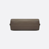 Classic Structured Handbag – Taupe Leather-Look Top Handle Satchel
