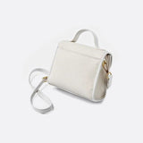 Aurora Signature Trapeze Bag – Structured Handbag with Turn-Lock Closure