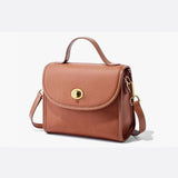 Aurora Signature Trapeze Bag – Structured Handbag with Turn-Lock Closure