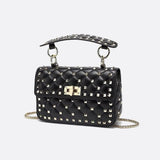 Black Studded Leather Handbag – Rock Chic Meets Luxury
