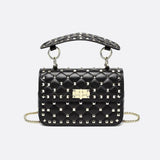 Black Studded Leather Handbag – Rock Chic Meets Luxury