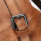 Retro Camel Leather Handbag – Vintage Style Shoulder Bag