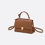 Minimalist Trapeze Handbag with Top Handle and Shoulder Strap