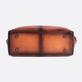 Vintage Leather Travel Handbag – Premium Top Handle Crossbody Purse for Women