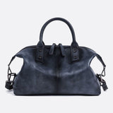 Vintage Leather Travel Handbag – Premium Top Handle Crossbody Purse for Women