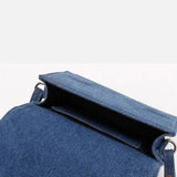 Rebel Denim Patchwork Bag – Jean-Inspired Handbag with Top Handle & Tie Detail